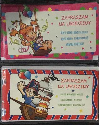 Opakowanie Zaproszenia Kids (opakowanie 10 sztuk) Mix wzorów