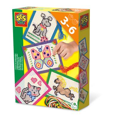 Zestaw do nauki wyszywania. Wydawca: SES Creative. SmakLiter.pl Opakowanie Zestaw do nauki wyszywania