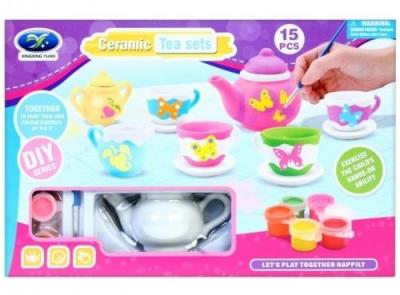 Opakowanie Zestaw kreatywny do malowania naczyń 15el