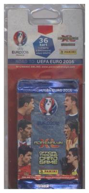 Adrenalyn XL Road to UEFA EURO 2016 36 kart. Wydawca: Panini. SmakLiter.pl Opakowanie Adrenalyn XL Road to UEFA EURO 2016 36 kart