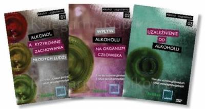 ALKOHOL ZAGROŻENIA - Pakiet 3 filmów na DVD. Wydawca: Rubikon. SmakLiter.pl Opakowanie ALKOHOL ZAGROŻENIA - Pakiet 3 filmów na DVD
