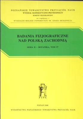 Opakowanie Badania fizjograficzne nad Polską Zachodnią
