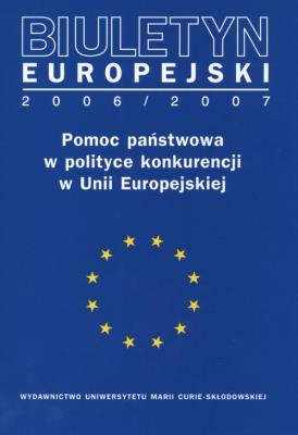 Okładka książki Biuletyn Europejski 2006/2007