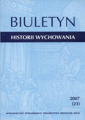 Opakowanie Biuletyn Historii Wychowania 2007 (23)
