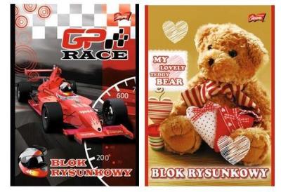 Blok rysunkowy A4/20K MIX (10szt). Wydawca: UNIPAP. SmakLiter.pl Opakowanie Blok rysunkowy A4/20K MIX (10szt)