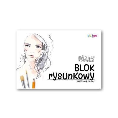 Opakowanie Blok rysunkowy biały A4/50K (10szt) STRIGO