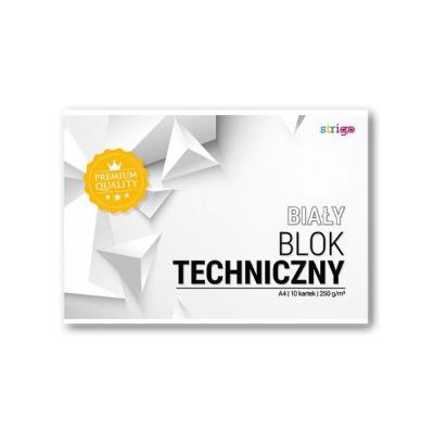 Opakowanie Blok techniczny Premium biały A4/10K (10szt)STRIGO
