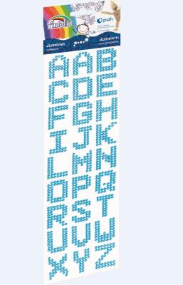 Opakowanie Diamenciki samoprzyl. literki niebieskie FIORELLO