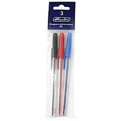 Opakowanie Długopis jednorazowy 3 sztuki biurkowy