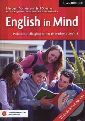 English in Mind 1 Student's Book + CD. Autor: Puchta Herbert, Stranks Jeff, Krajewska Milada. SmakLiter.pl Okładka książki English in Mind 1 Student's Book + CD
