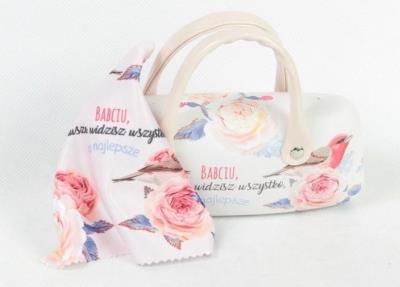 Okładka książki Etui na okulary - Babciu, zawsze widzisz..(różowe)