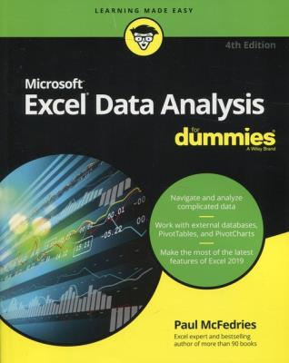 Opakowanie Excel Data Analysis For Dummies