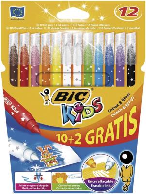 Opakowanie Flamastry KIDS Colour & Erase (10+2 szt.) BIC