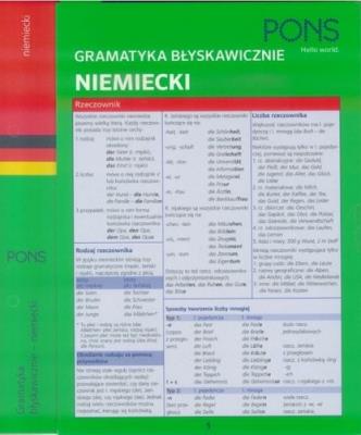 Okładka książki Gramatyka błyskawicznie. Niemiecki PONS