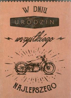 Opakowanie Henry karnet B6 Retro Urodziny Motor