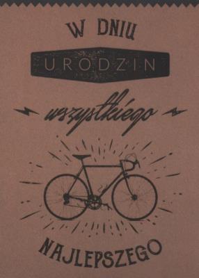 Opakowanie Henry karnet B6 Retro - Urodziny Rower