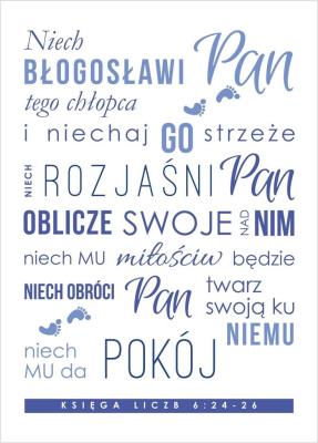 Kartka - Niech błogosławi Pan tego chłopca. Wydawca: Koinonia. SmakLiter.pl Opakowanie Kartka - Niech błogosławi Pan tego chłopca