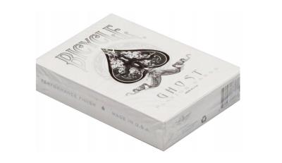 Karty Ghost White BICYCLE. Wydawca: United States Playing Card Company. SmakLiter.pl Opakowanie Karty Ghost White BICYCLE