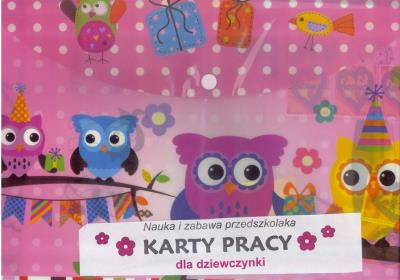 Okładka książki Karty pracy dla dziewczynki. Nauka i zabawa...