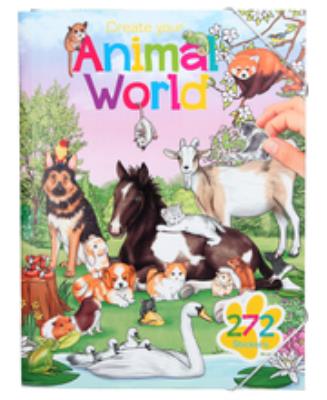 Opakowanie KOLOROWANKA Z NAKLEJKAMI ANIMAL WORLD 10471