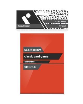 Opakowanie Koszulki CCG czerwone 63,5x88 (100sztuk) REBEL