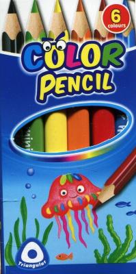 Opakowanie Kredki ołówkowe Keyroad mini trójkątne 6 kolorów