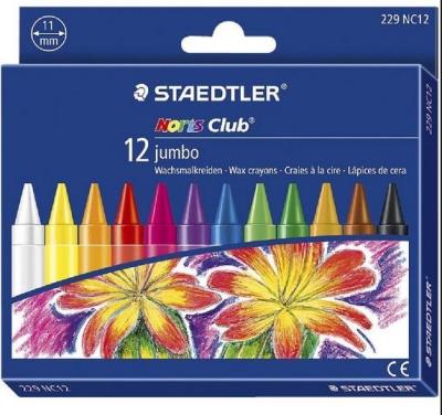 Opakowanie Kredki woskowe 12 kolorów jumbo Noris Club