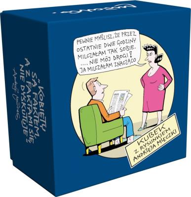 Opakowanie KUBEK W PUDEŁKU ANDRZEJ MLECZKO - KOBIETY SĄ FAKTEM