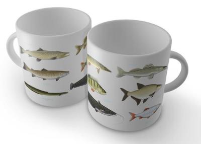 Okładka książki Kubek z rybami - wędkarza (z mniejszą ilością ryb)