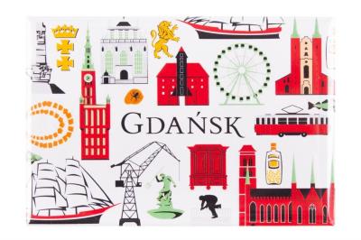 Opakowanie Magnes - Gdańsk symbole FOLKSTAR