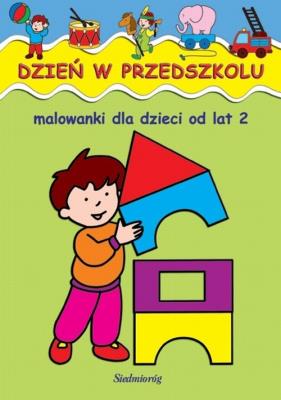 Malowanki -  Dzień w przedszkolu SIEDMIORÓG. Autor: praca zbiorowa. SmakLiter.pl Okładka książki Malowanki -  Dzień w przedszkolu SIEDMIORÓG
