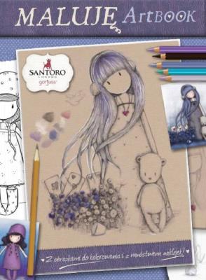 MALUJĘ ARTBOOK SANTORO. Autor: Opracowanie zbiorowe. SmakLiter.pl Okładka książki MALUJĘ ARTBOOK SANTORO