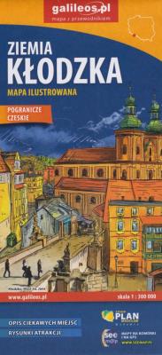 Okładka książki Mapa ilustrowana - Ziemia Kłodzka 1:300 000 w.3
