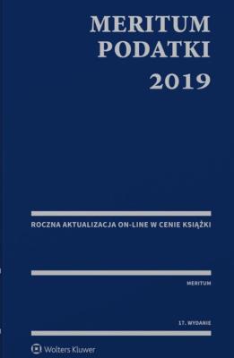 MERITUM Podatki 2019. Autor: Opracowanie zbiorowe. SmakLiter.pl Okładka książki MERITUM Podatki 2019