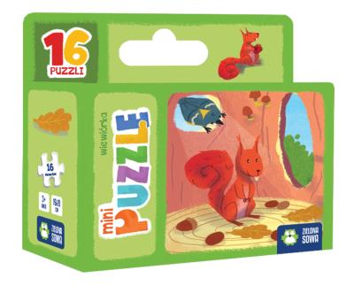 Okładka książki Mini Puzzle Wiewiórka