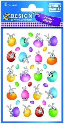 Opakowanie Naklejki Wielkanocne papierowe - Zajączki