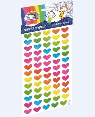 Naklejki wypukłe serca GR-NP139 FIORELLO. Wydawca: Fiorello. SmakLiter.pl Opakowanie Naklejki wypukłe serca GR-NP139 FIORELLO