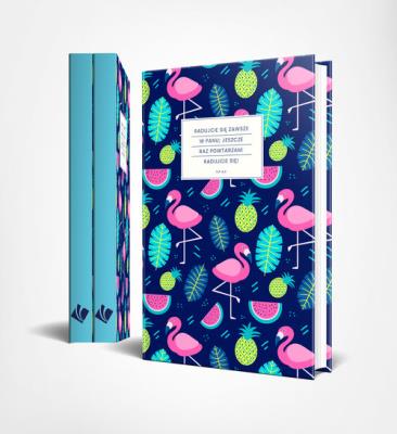 Opakowanie Notatnik Lux - Flamingi