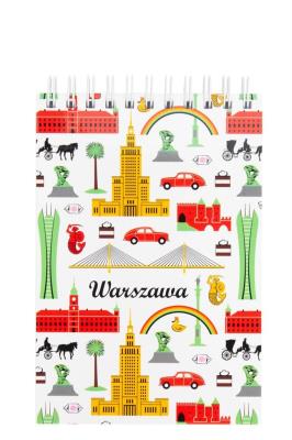 Opakowanie Notes A6 - mały Warszawa symbole FOLKSTAR
