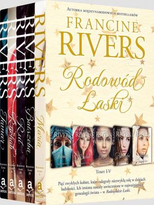 Pakiet Rodowód Łaski - Francine Rivers T.1-5. Autor: Francine Rivers. SmakLiter.pl Okładka książki Pakiet Rodowód Łaski - Francine Rivers T.1-5