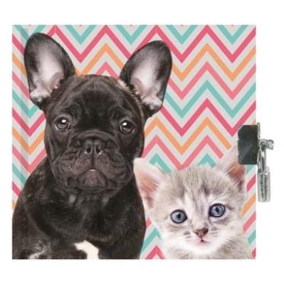 Opakowanie Pamiętnik z kłódką Dog & Cat