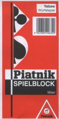 Opakowanie Piatnik bloczki do zapisu wyników do gry w kości