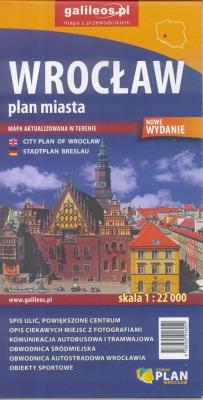 Okładka książki Plan miasta - Wrocław 1:22 000