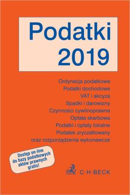 PODATKI 2019. Autor: Opracowanie zbiorowe. SmakLiter.pl Okładka książki PODATKI 2019