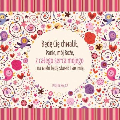 Opakowanie Podstawka korkowa - Będę cię chwalił