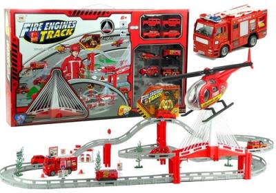 Opakowanie Pojazdy Straży Pożarnej + Tor 380 cm + Helikopter