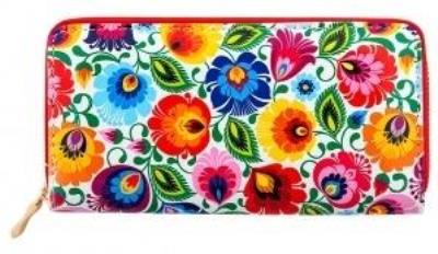 Opakowanie Portfel duży - łowicki biały FOLKSTAR