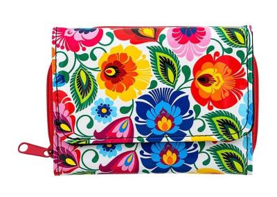 Opakowanie Portfel mały - łowicki biały FOLKSTAR