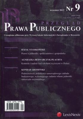 Przegląd Prawa Publicznego Nr 9/2012 1032830. Wydawca: LexisNexis. SmakLiter.pl Opakowanie Przegląd Prawa Publicznego Nr 9/2012 1032830