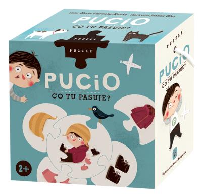 Okładka książki Pucio, puzzle Co tu pasuje